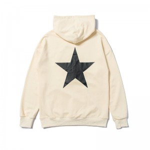 Essentials Fear Of God Star Hoodie Beige | 0325YNQTZ