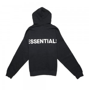 Essentials Fear of God 3M Logo Pullover Hoodie Schwarz | 2478OQJIX