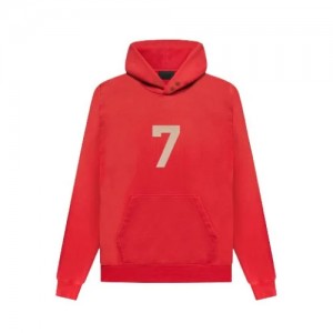 Essentials Fear of God 7 Hoodie Rot | 5196AMFIE