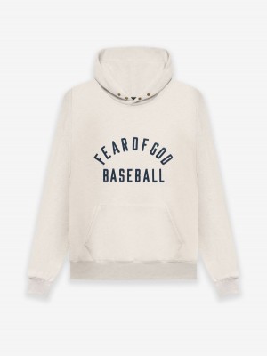 Essentials Fear of God Baseball Hoodie Weiß | 8520YMVBI