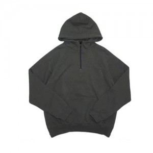 Essentials Fear of God Half Zip Hoodie Schwarz | 2634ULKWJ