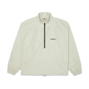 Essentials Fear of God Half Zip Jacken Weiß | 8906FWZDP