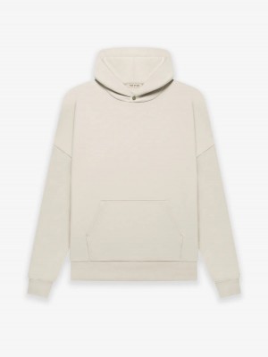 Essentials Fleece Hoodie Beige | 1689QGKBY