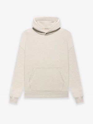 Essentials Fleece Warm Hoodie Heather Oatmeal | 6749GCTUF