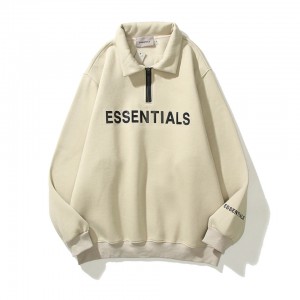 Essentials Half Reißverschluss CARL’s Hoodie Kaffee | 1560FYCGR
