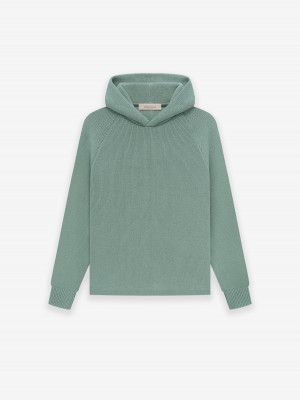 Essentials Knit Hoodie Kinder Grün | 3709HCBRP