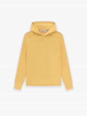 Essentials Knit Hoodie Kinder Orange | 5942PFMKB