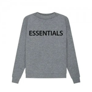 Essentials Overlapped Sweatshirt Gray | 1098EQUJN