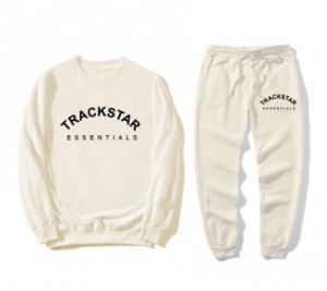 Essentials Trackstar Academy Relaxed Trainingsanzug Weiß | 5189MJLVG