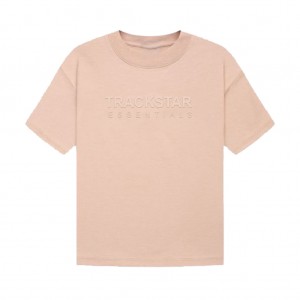 Essentials Trackstar Brand Klassische T-shirts Tan | 4783EFCJQ