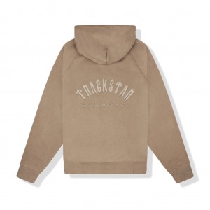 Essentials Trackstar Hoodie Braun | 8197NAQTC