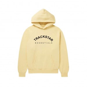Essentials Trackstar Hoodie Cream/Black | 3146FADCJ