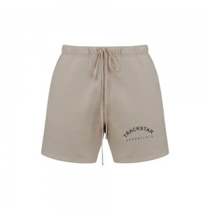 Essentials Trackstar Logo Lounge Kurze Hose Braun | 6923XDSIR