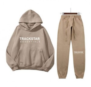Essentials Trackstar Logo Printed Trainingsanzug Braun | 3109CZYGJ