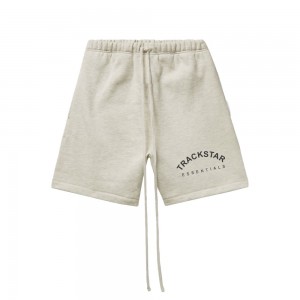 Essentials Trackstar London Bridge Kurze Hose Gray | 5928RLNWE