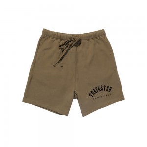 Essentials Trackstar London Comfortable Kurze Hose Dunkelbraun | 1792AHJUZ