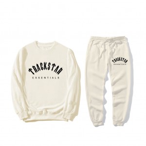 Essentials Trackstar London Logo Relaxed Trainingsanzug Weiß | 2734ZNVHM