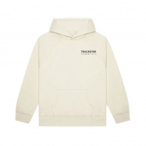 Essentials Trackstar London Regular Fit Hoodie Beige | 5374YULSM
