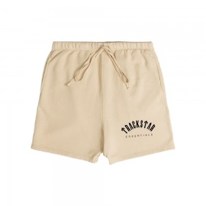 Essentials Trackstar London Sweat Kurze Hose Beige | 4189PRVLM
