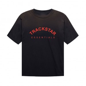 Essentials Trackstar London logo design T-shirts Schwarz | 6135AZHCD