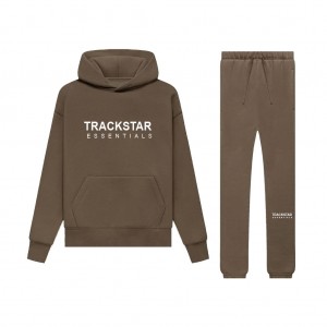 Essentials Trackstar Mode Logo Printed Trainingsanzug Braun | 5201KPMEI