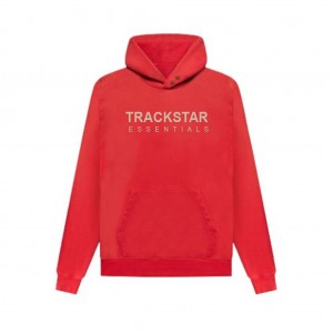 Essentials Trackstar Premium Gatti Hoodie Rot | 8150HIFCA