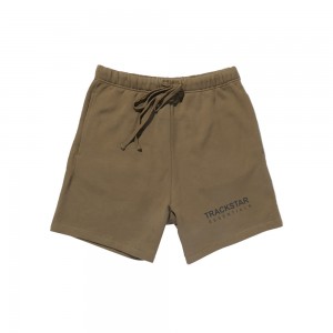 Essentials Trackstar Premium Gatti Kurze Hose Dunkelbraun | 4983DQJSF