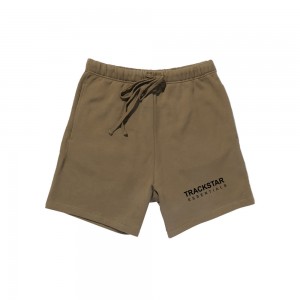 Essentials Trackstar Premium Kurze Hose Braun | 6374PGYJC