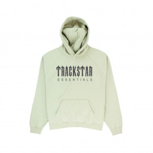 Essentials Trackstar Premium Mit Kapuze Hoodie Sage | 7231LSPCK