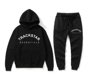 Essentials Trackstar Premium Trainingsanzug Schwarz | 6829NBXPQ