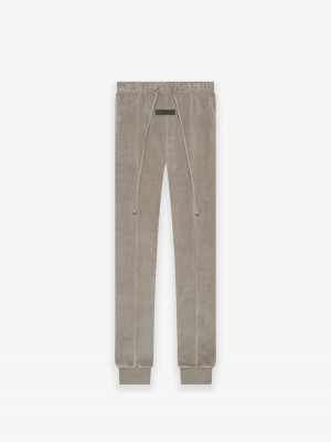 Essentials Velour Jogginghose Damen Desert Taupe | 5608MFQOG