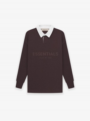 Essentials Waffle Sweatshirt Rugby | 6132MFIXO